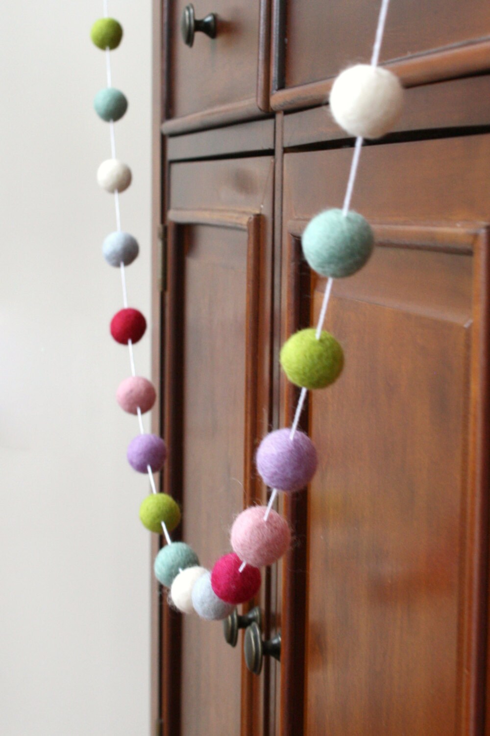 Candy Store Felt Ball Garland