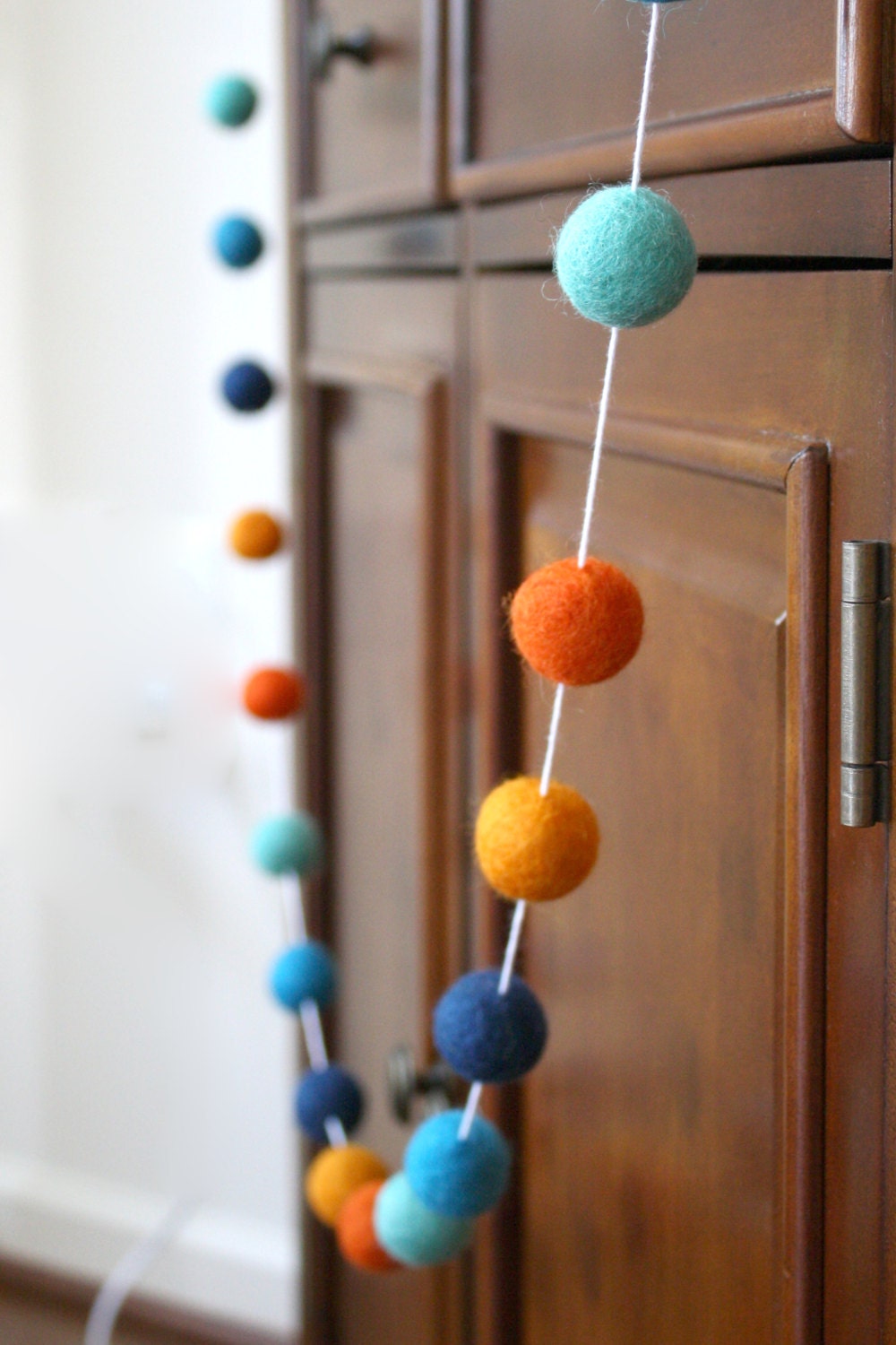 Goldfish Felt Ball Garland