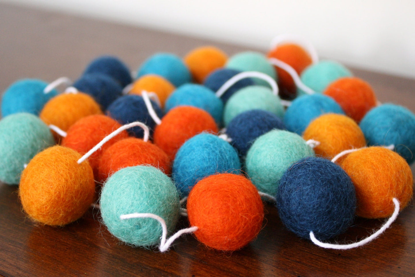 Goldfish Felt Ball Garland