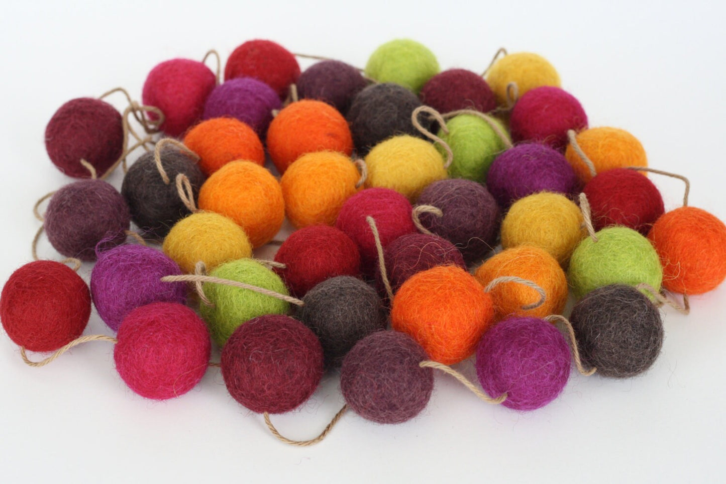 Fall Felt Ball Garland