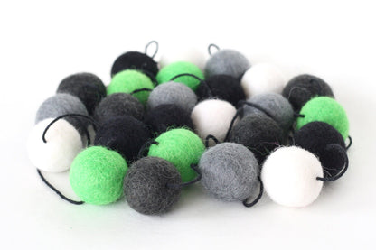 Frankenstein Halloween Felt Ball Garland