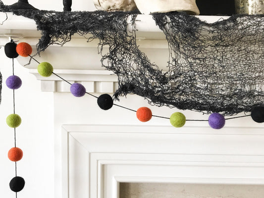 Monster Felt Ball Garland