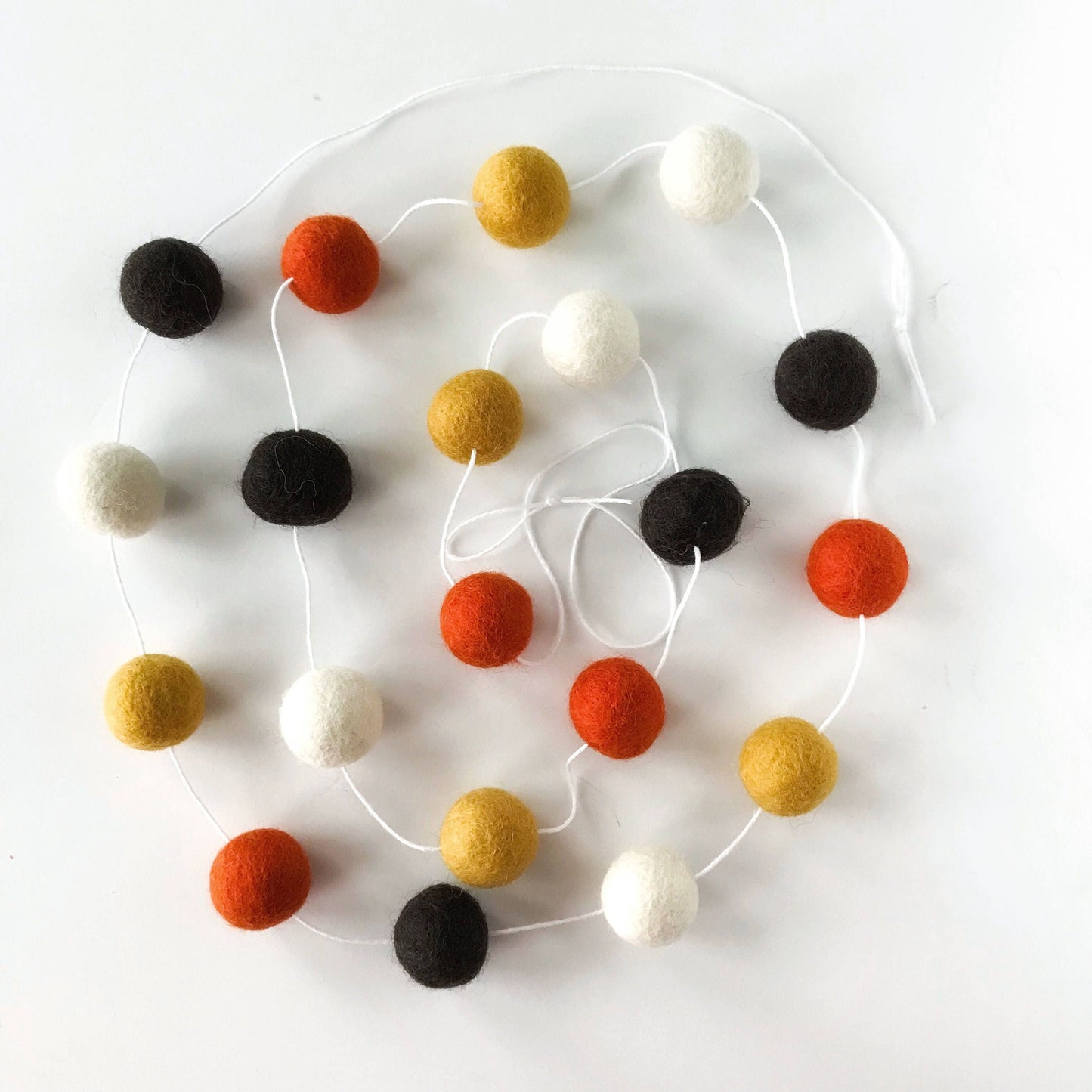 Harvest Fall Felt Ball Garland