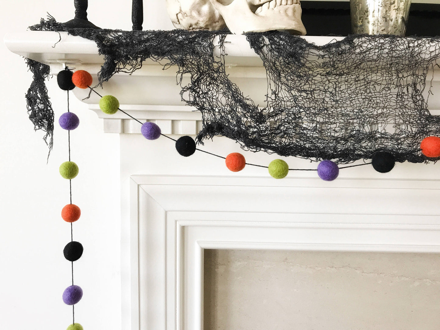 Monster Felt Ball Garland