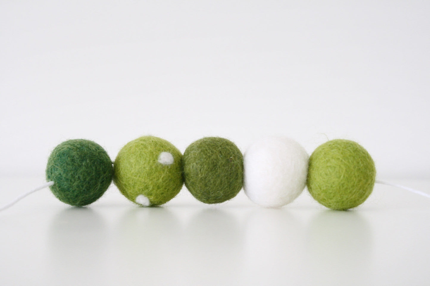 Shamrock Felt Ball Garland