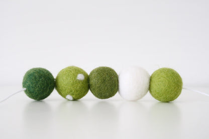 Shamrock Felt Ball Garland