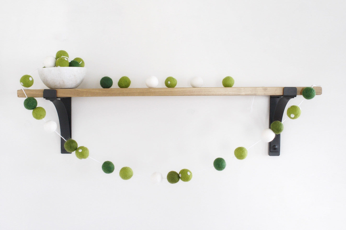 Shamrock Felt Ball Garland