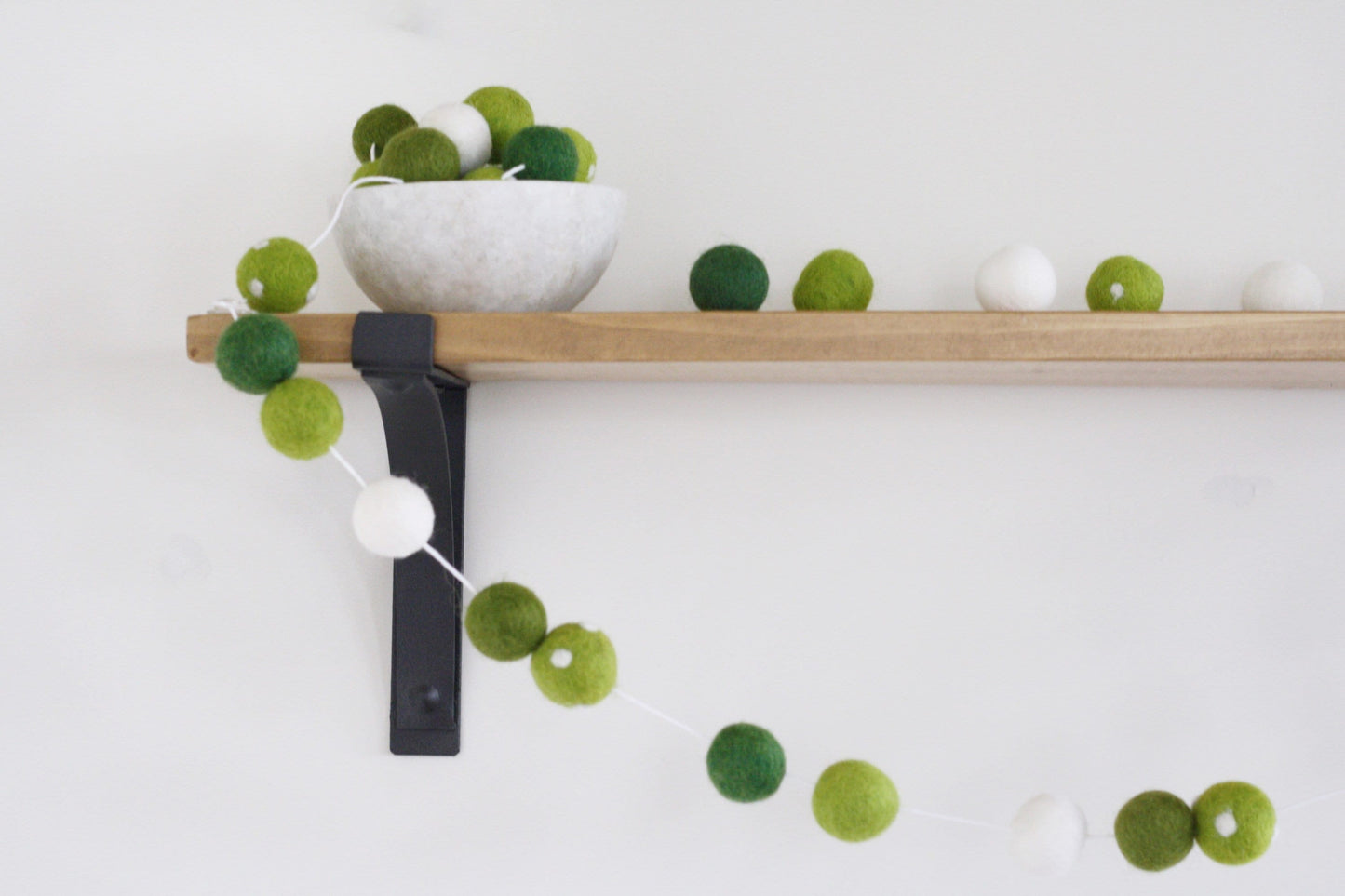 Shamrock Felt Ball Garland