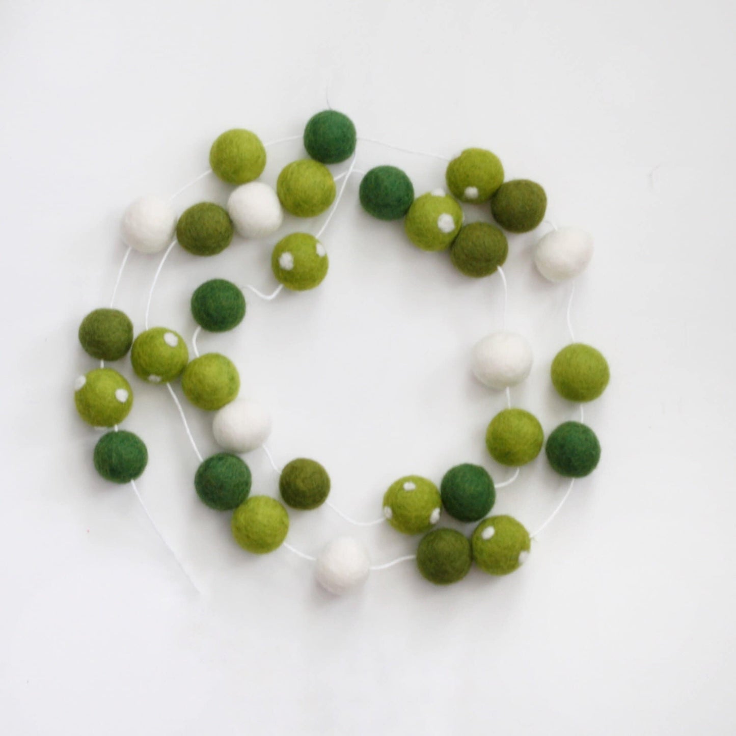 Shamrock Felt Ball Garland