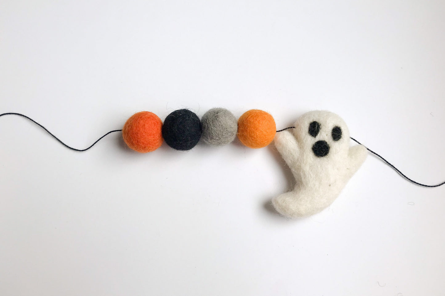 Ghouls Halloween Felt Ball Garland