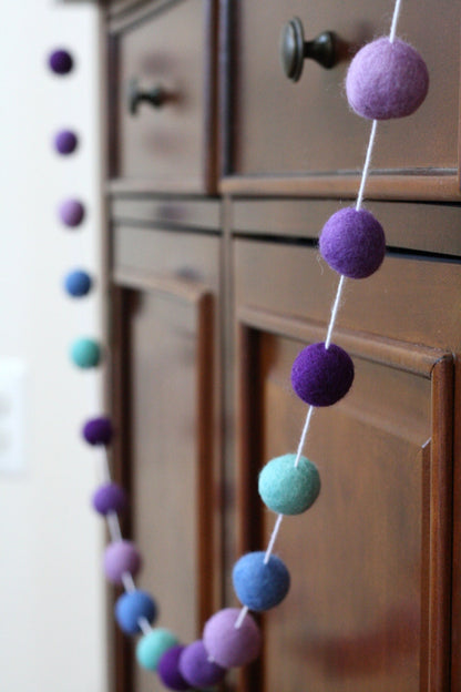 Frozen Felt Ball Garland