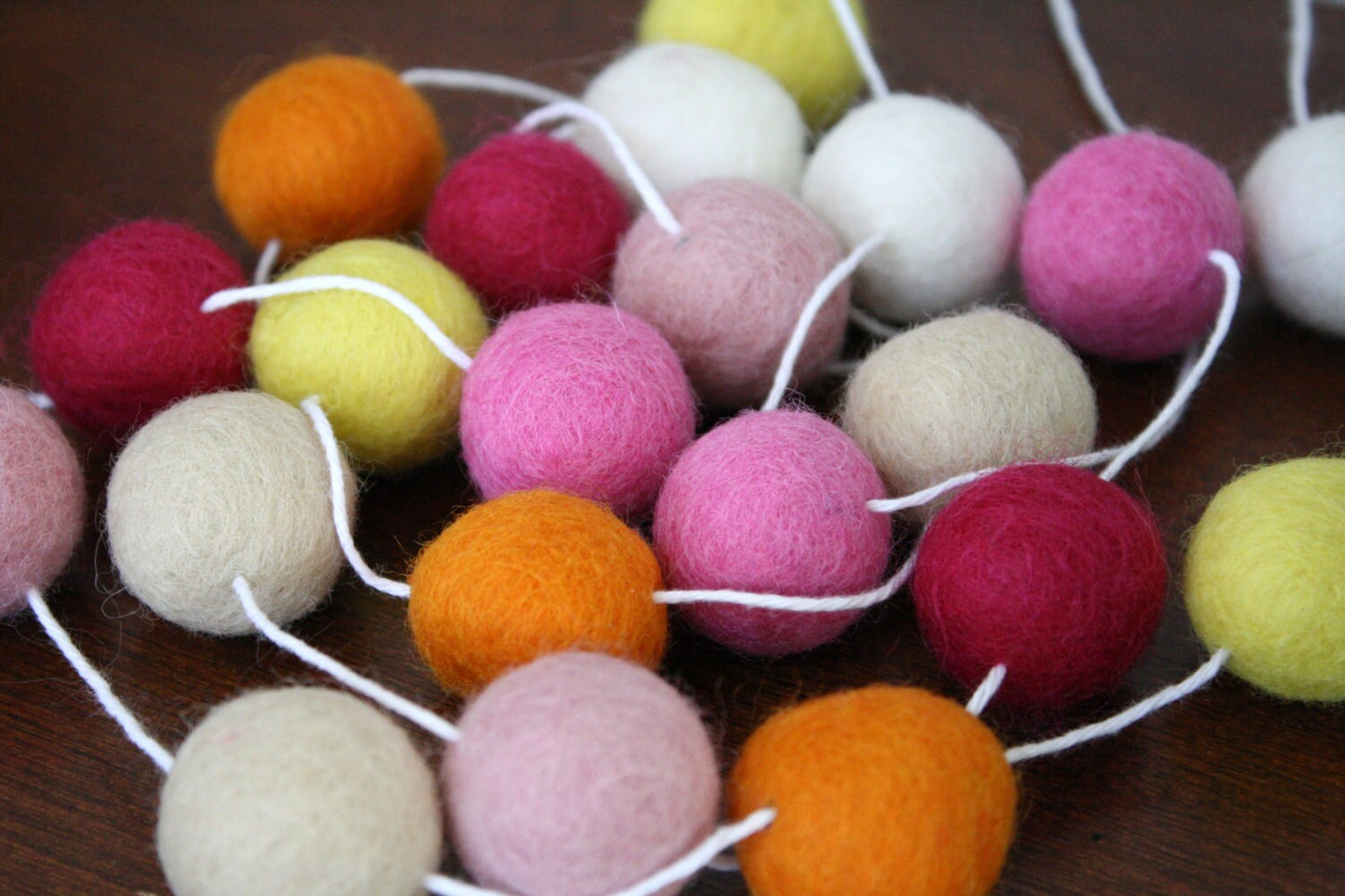 Spring Felt Ball Garland