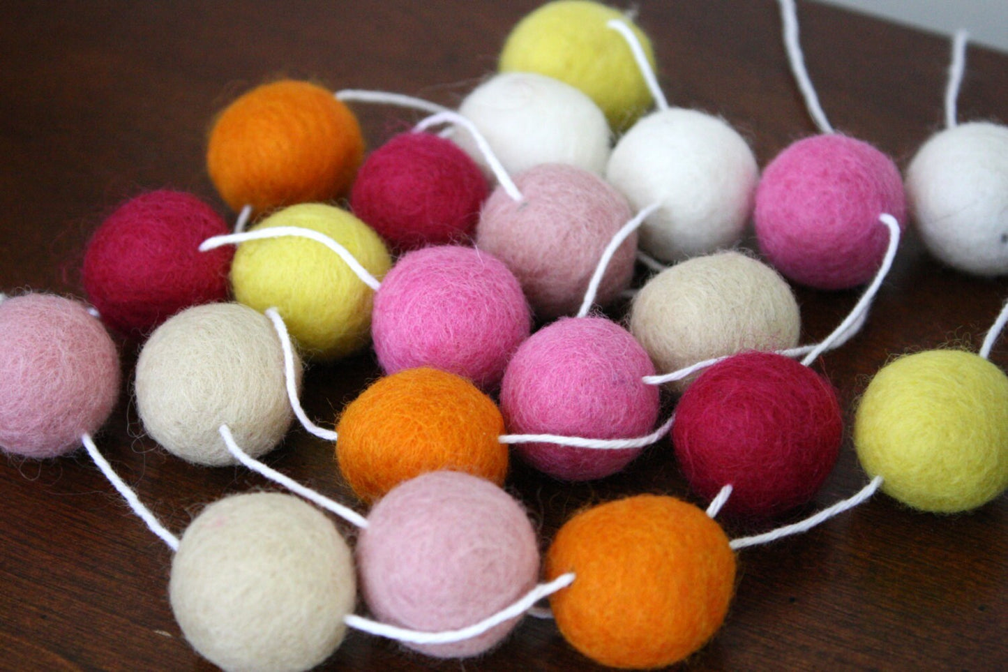 Spring Felt Ball Garland