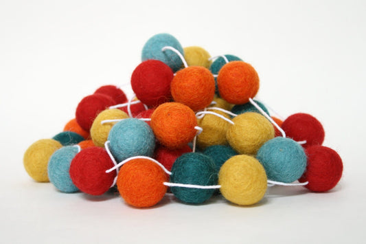 Circus Felt Ball Garland