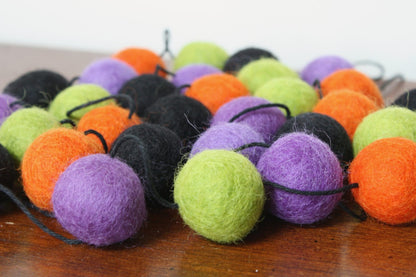 Monster Felt Ball Garland